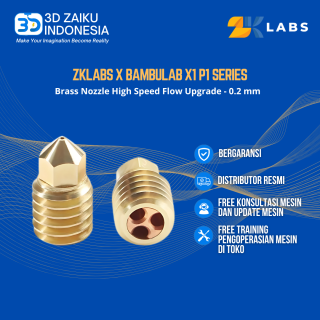 ZKLabs X Bambulab X1 P1 Series CHT Brass Nozzle High Speed Flow Upgrade